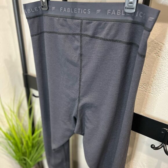 Fabletics Crystal Lounge Legging waffle knit Grey size 1X - Picture 9 of 16